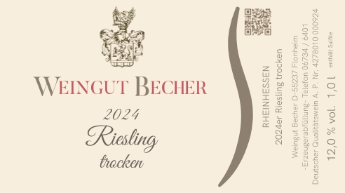 Produktbild von: <br>2024er Riesling trocken 1,0l<br>
